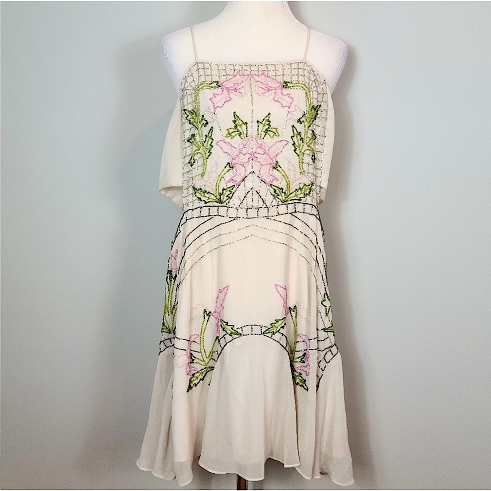 ASOS Elegant Floral Embroidered Dress